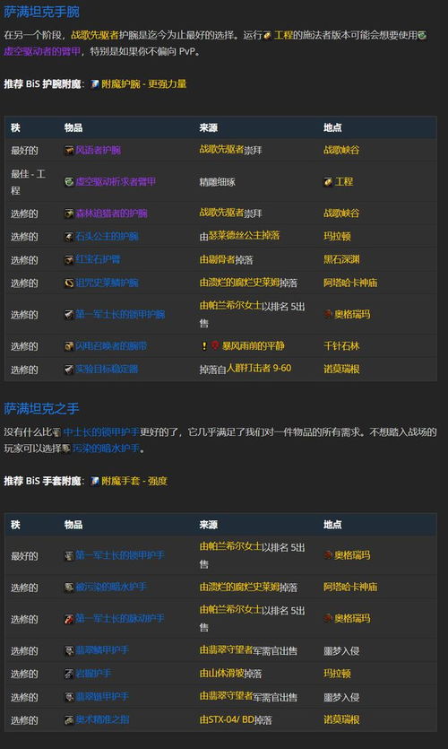 魔獸世界探索賽季P3階段薩滿坦克BIS裝備及出處一覽（計(jì)算機(jī)軟硬件及外圍輔助設(shè)備板塊適用版）